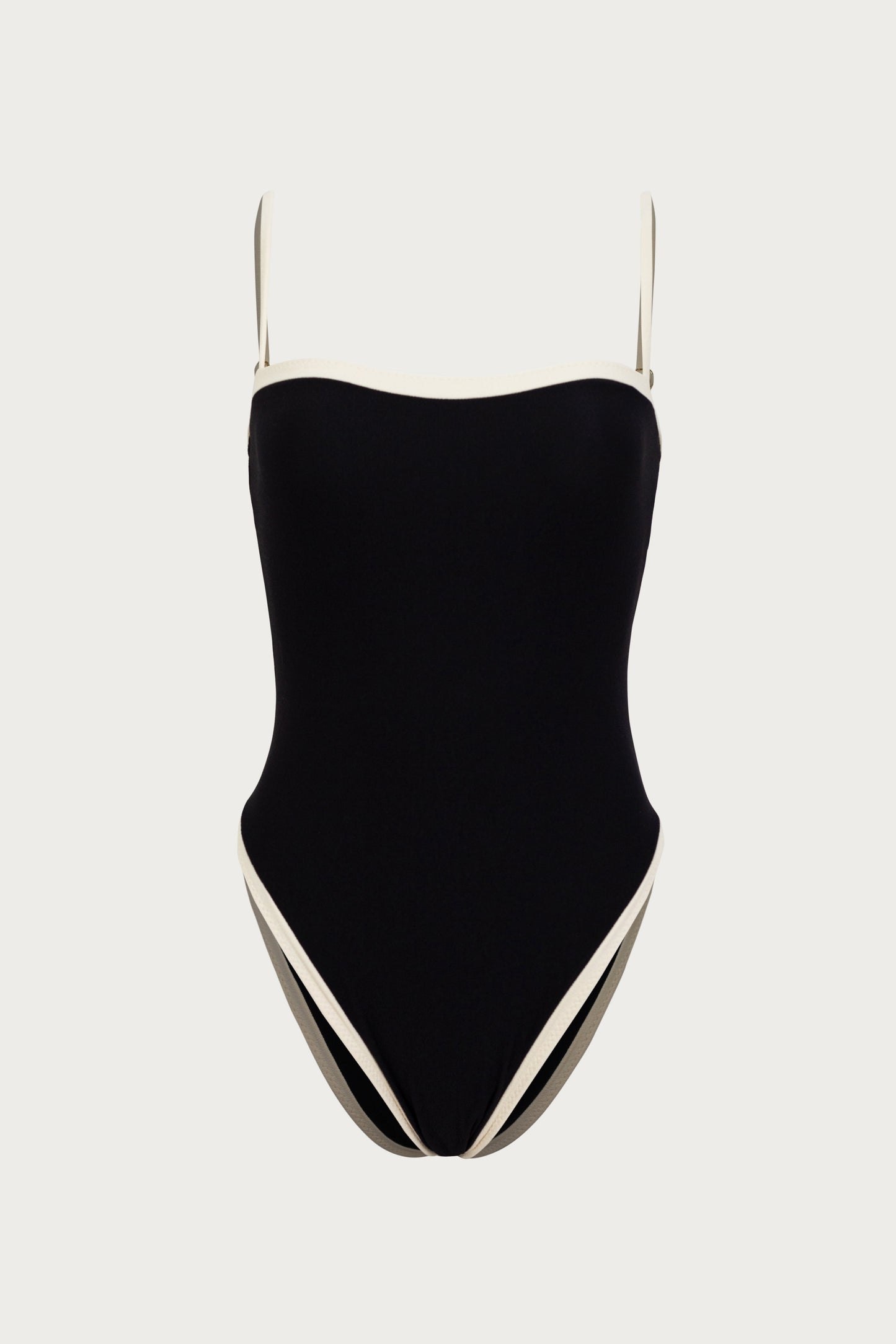 Colorblock One Piece (Black/Cream)