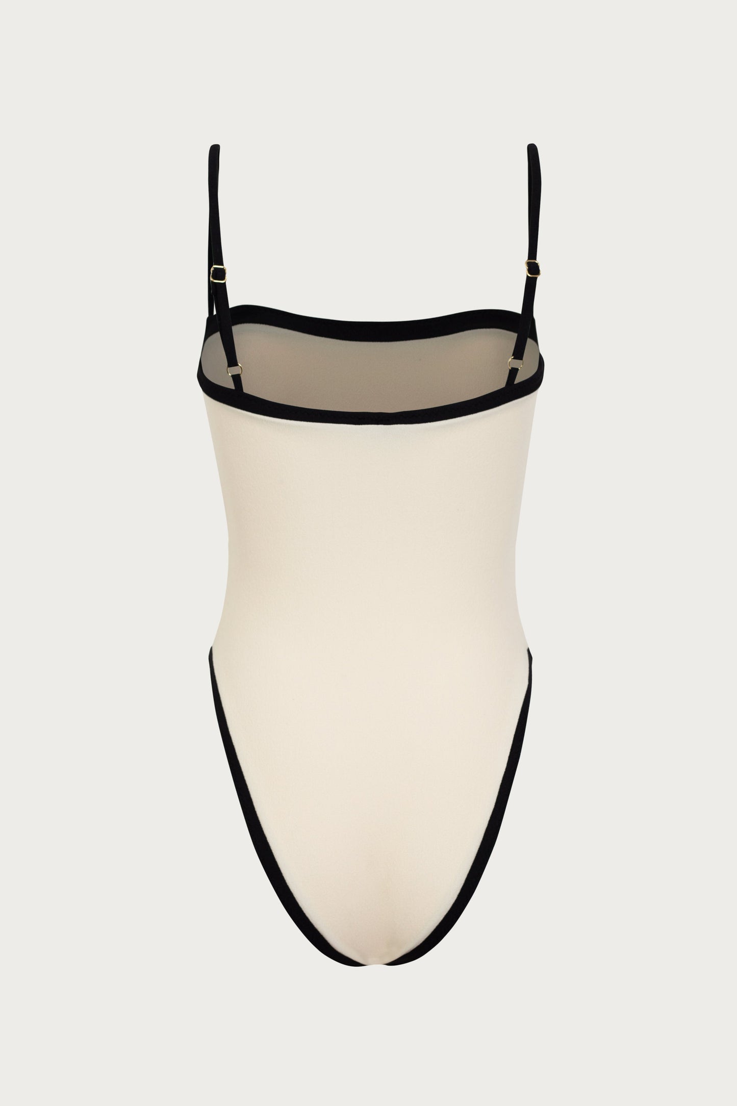 Colorblock One Piece (Cream/Black)