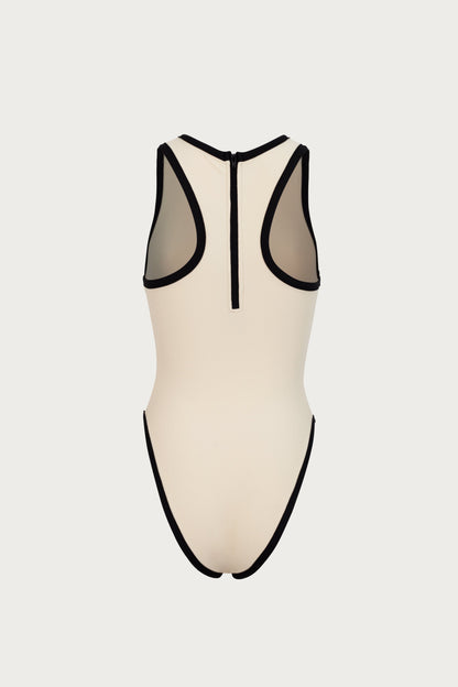 Flaw One Piece (Cream/Black)