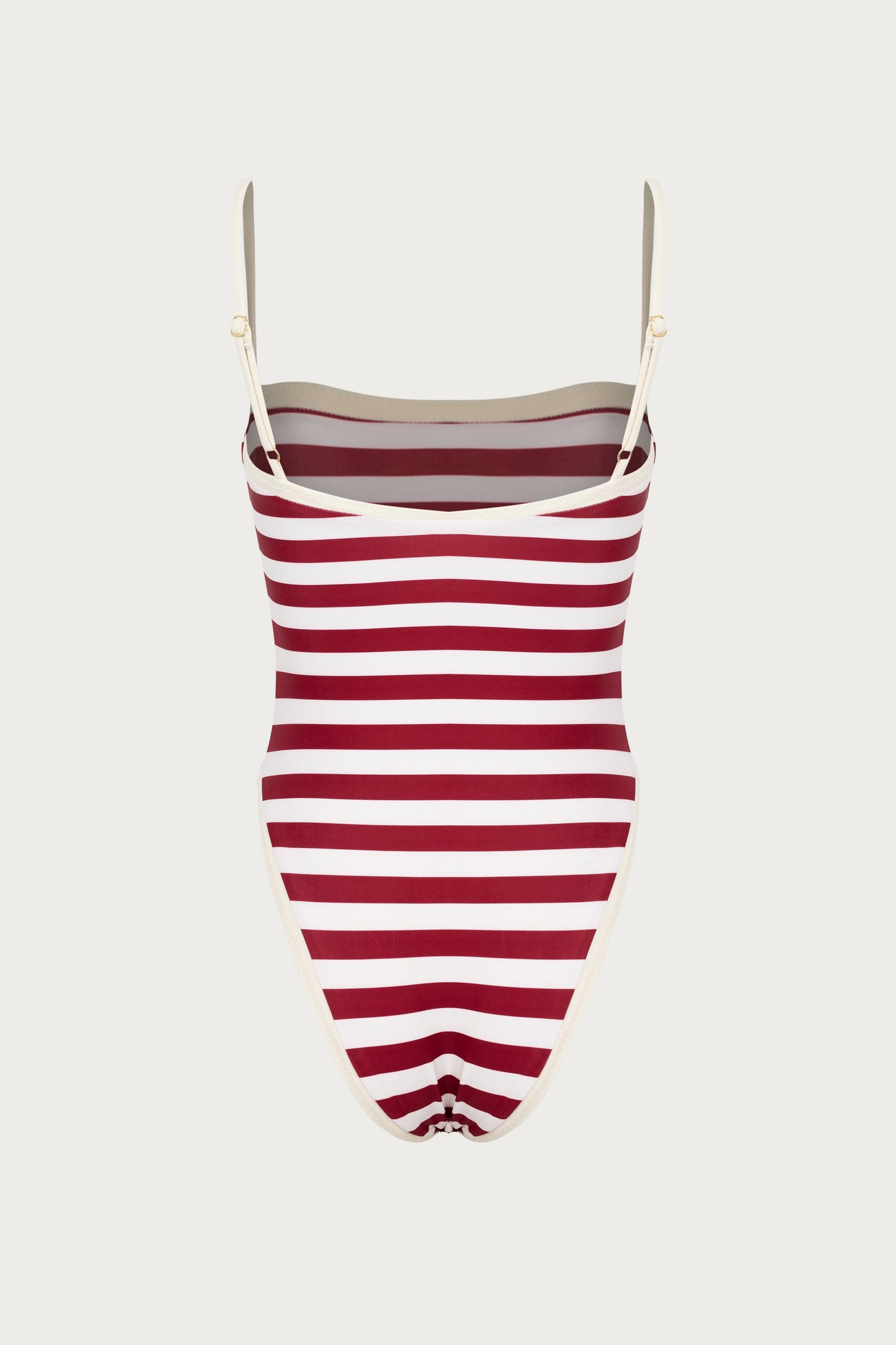 Colorblock One Piece (Burgundy Stripe)