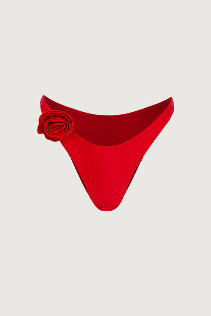 Rosette Bandeau And Bottom (Scarlet Red/Red)