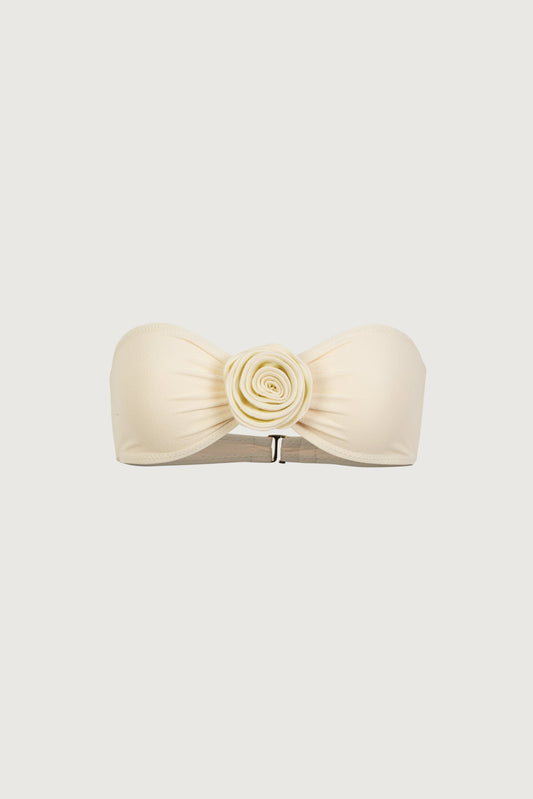 Rosette Bandeau And Bottom (Cream/Cream)