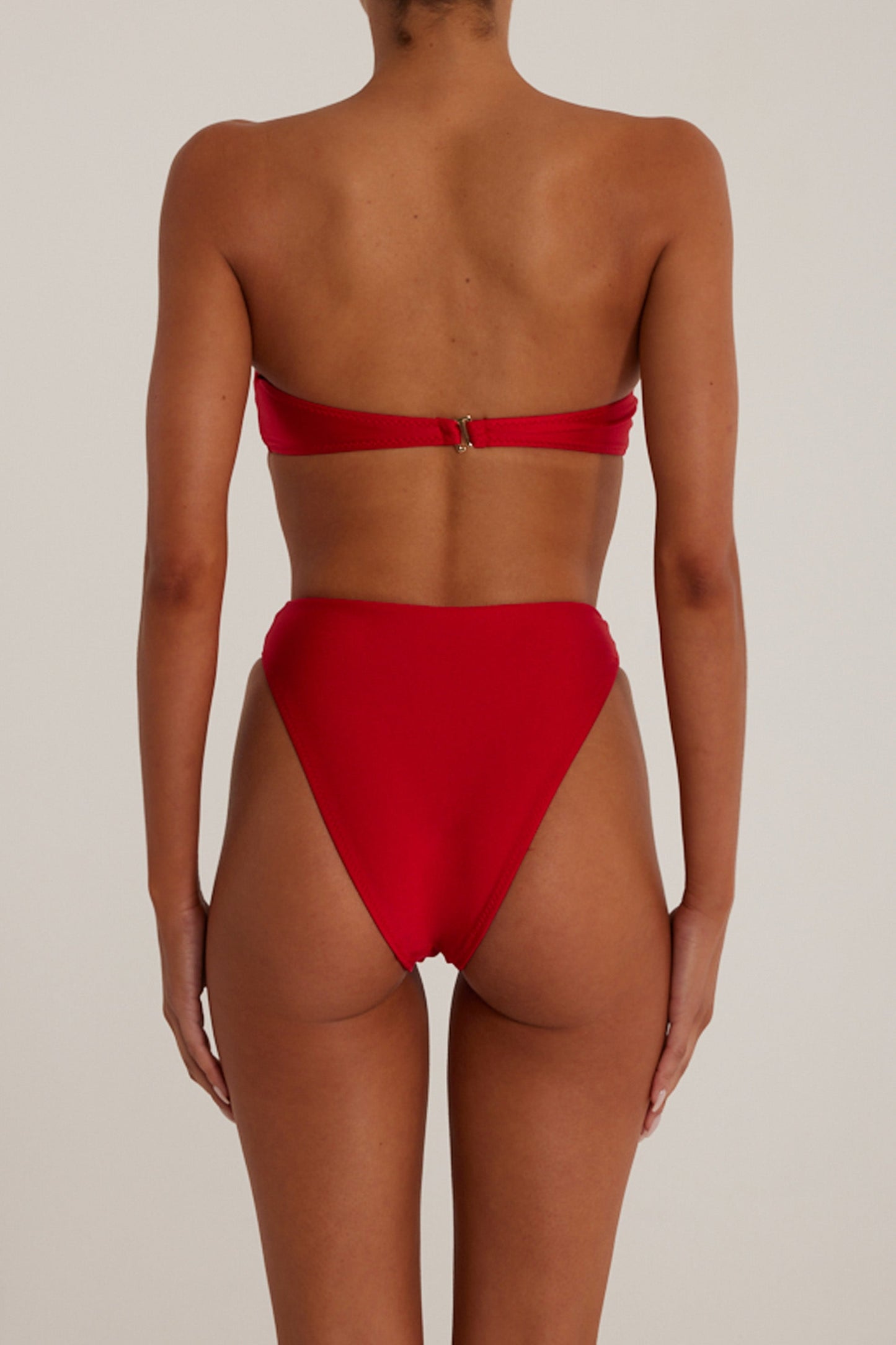 Rosette Bandeau And Bottom (Scarlet Red/Red)